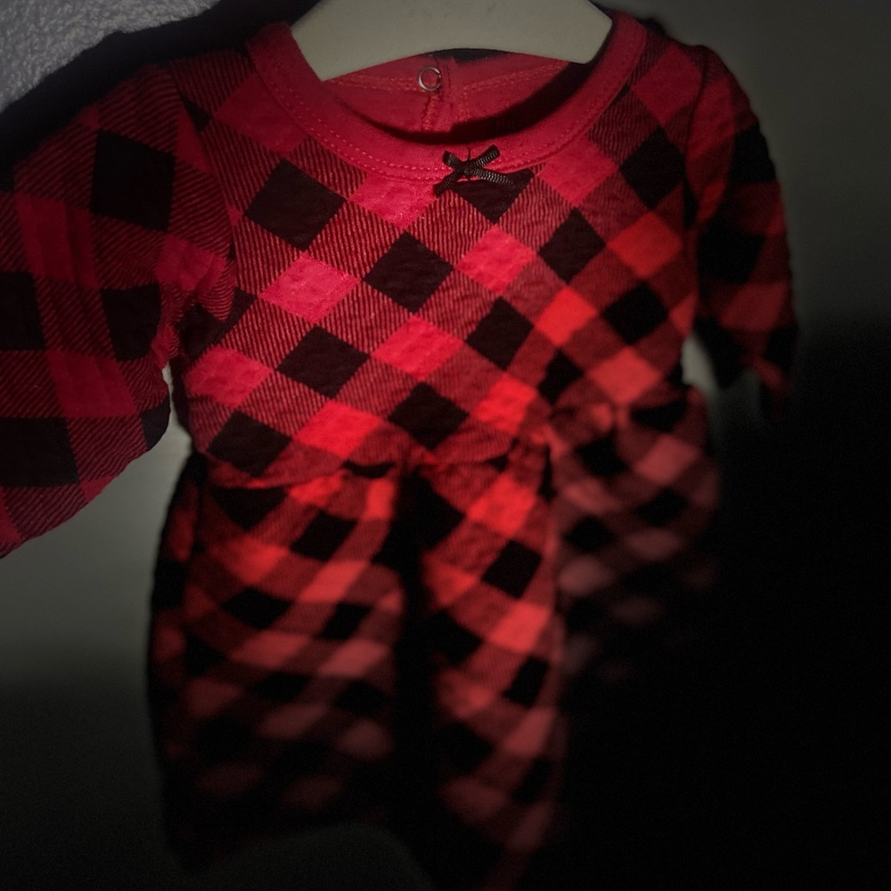 HB brand, quilted Buffalo check dress
